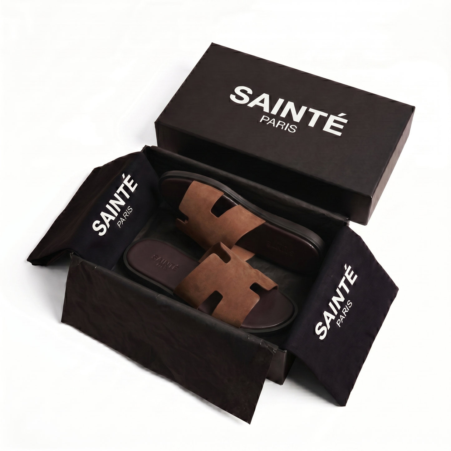 Cowhide Suède Sandal