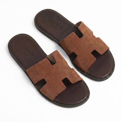 Cowhide Suède Sandal