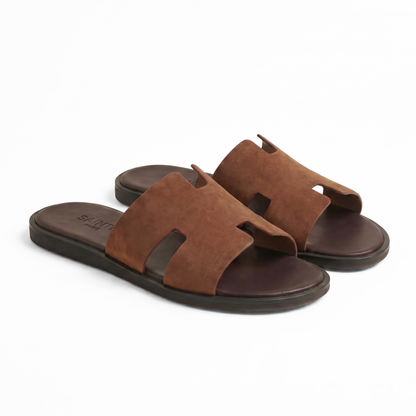 Cowhide Suède Sandal