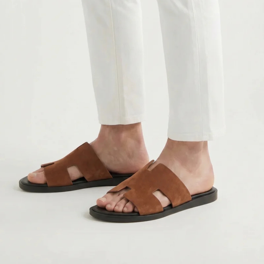 Cowhide Suède Sandal